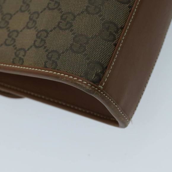 GUCCI GG Canvas Shoulder Bag Beige Gold Auth ep6167 - Picture 16 of 16